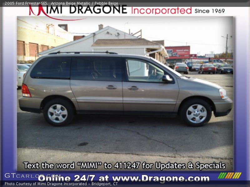 Arizona Beige Metallic / Pebble Beige 2005 Ford Freestar SES
