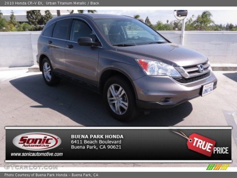 Urban Titanium Metallic / Black 2010 Honda CR-V EX