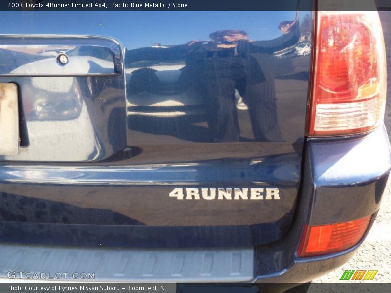 Pacific Blue Metallic / Stone 2003 Toyota 4Runner Limited 4x4