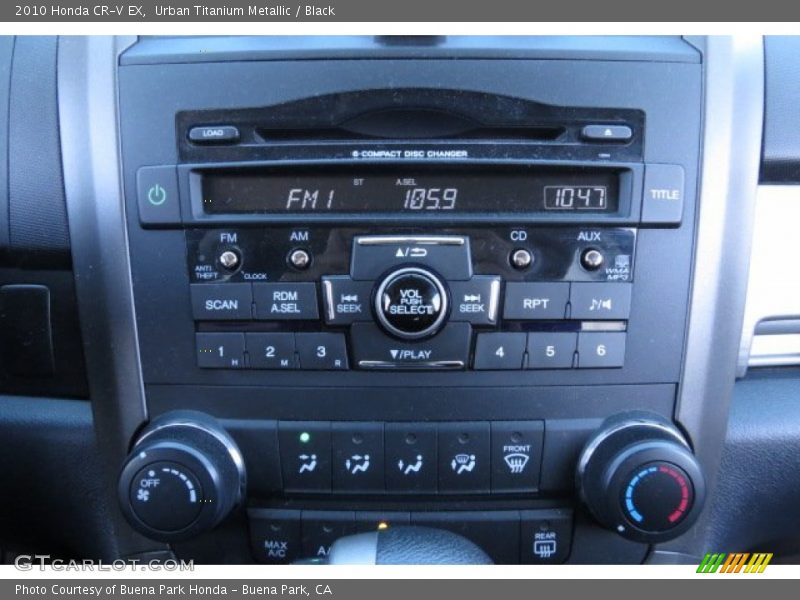 Urban Titanium Metallic / Black 2010 Honda CR-V EX