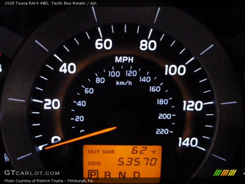 Pacific Blue Metallic / Ash 2008 Toyota RAV4 4WD
