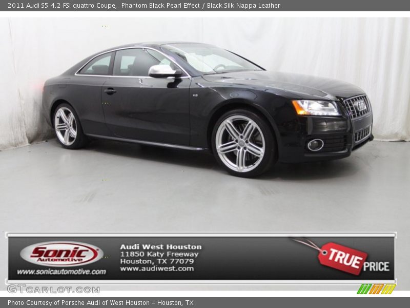 Phantom Black Pearl Effect / Black Silk Nappa Leather 2011 Audi S5 4.2 FSI quattro Coupe