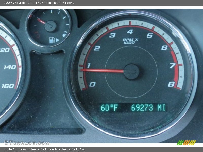 Black / Ebony 2009 Chevrolet Cobalt SS Sedan