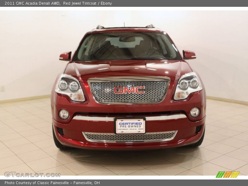 Red Jewel Tintcoat / Ebony 2011 GMC Acadia Denali AWD