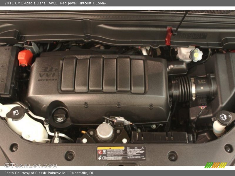 Red Jewel Tintcoat / Ebony 2011 GMC Acadia Denali AWD