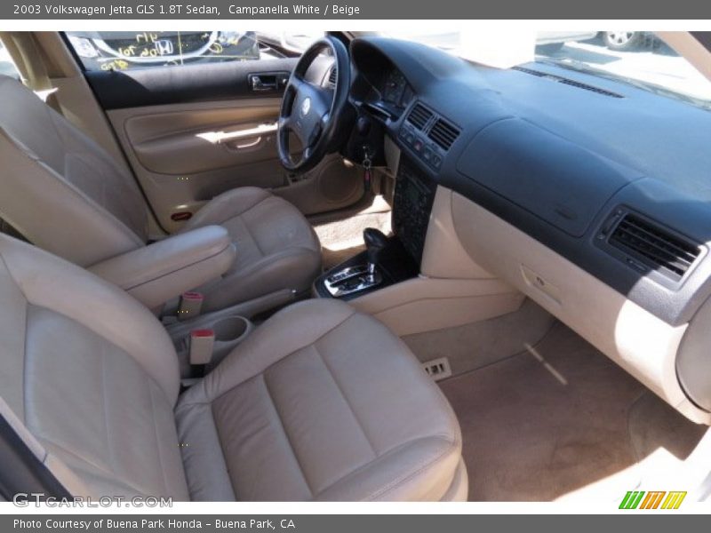 Campanella White / Beige 2003 Volkswagen Jetta GLS 1.8T Sedan