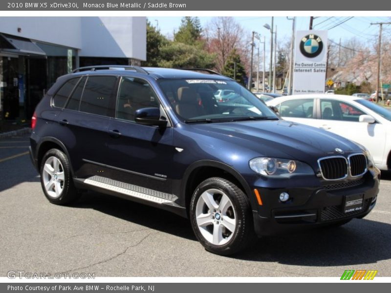 Monaco Blue Metallic / Saddle Brown 2010 BMW X5 xDrive30i