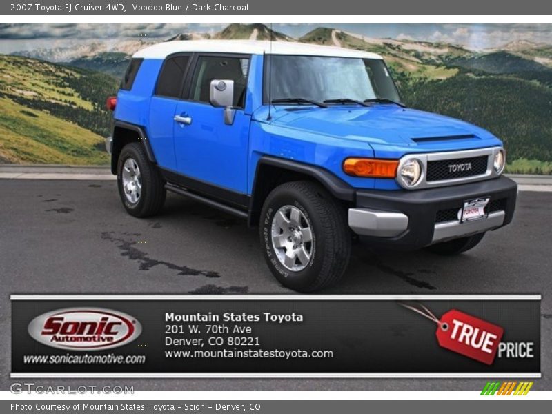 Voodoo Blue / Dark Charcoal 2007 Toyota FJ Cruiser 4WD