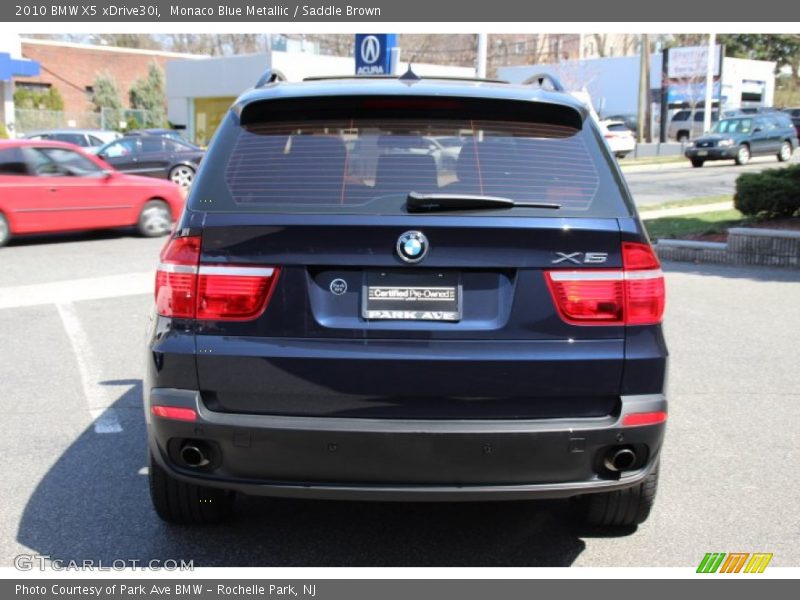 Monaco Blue Metallic / Saddle Brown 2010 BMW X5 xDrive30i