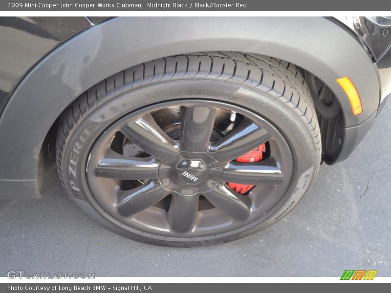 Midnight Black / Black/Rooster Red 2009 Mini Cooper John Cooper Works Clubman