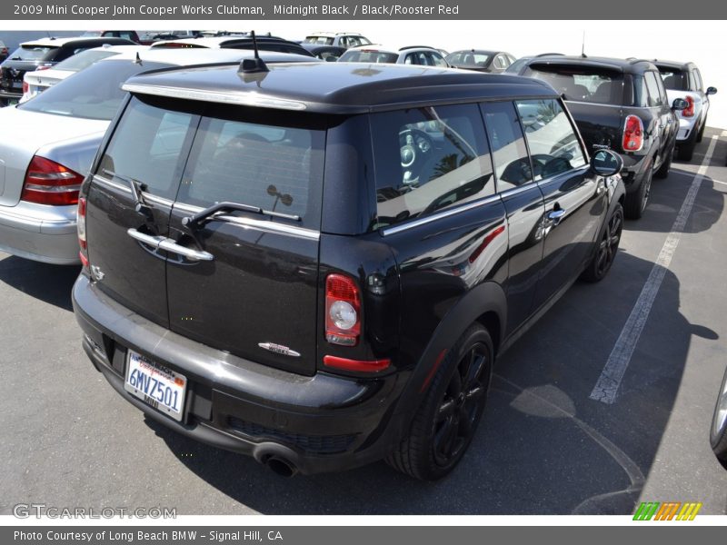 Midnight Black / Black/Rooster Red 2009 Mini Cooper John Cooper Works Clubman