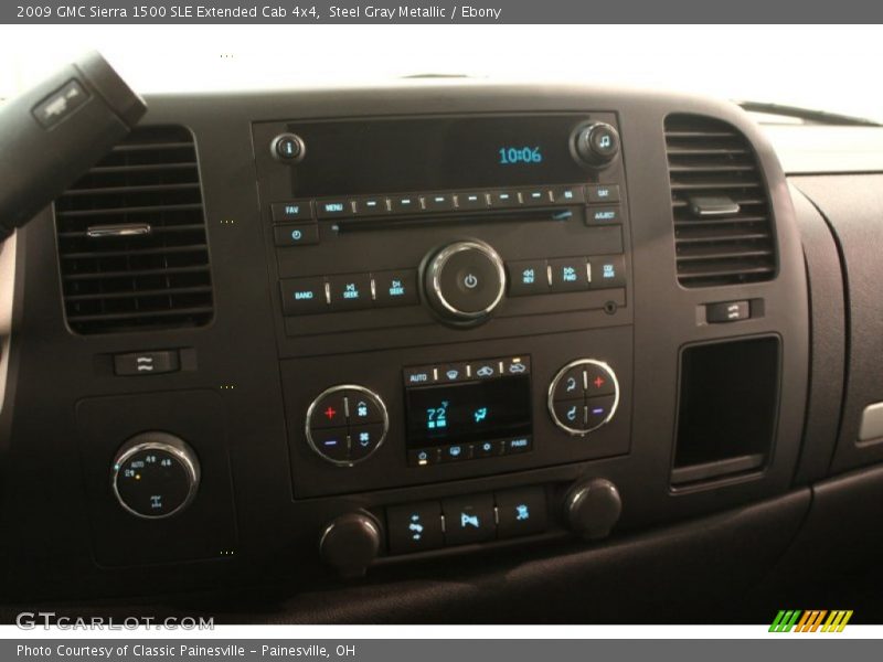 Steel Gray Metallic / Ebony 2009 GMC Sierra 1500 SLE Extended Cab 4x4