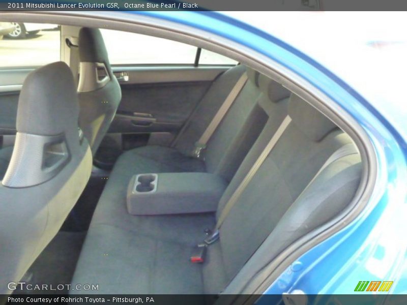 Octane Blue Pearl / Black 2011 Mitsubishi Lancer Evolution GSR
