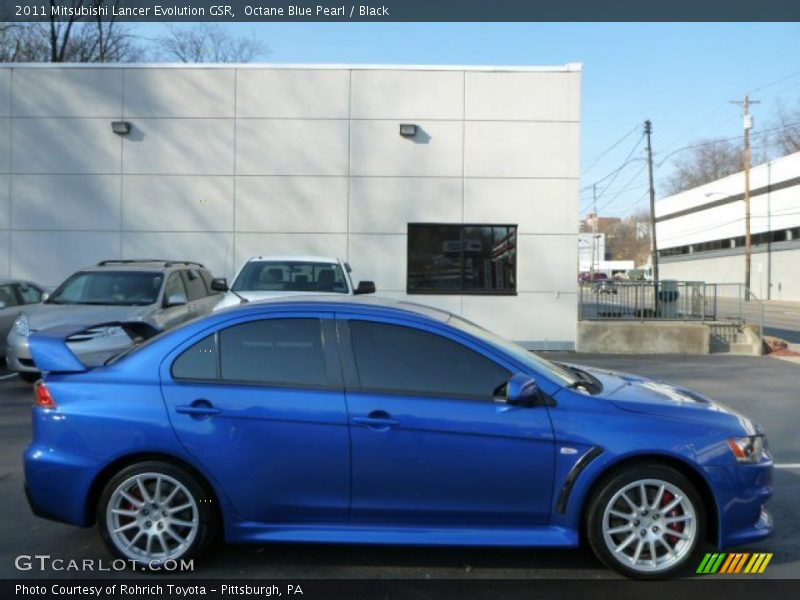  2011 Lancer Evolution GSR Octane Blue Pearl