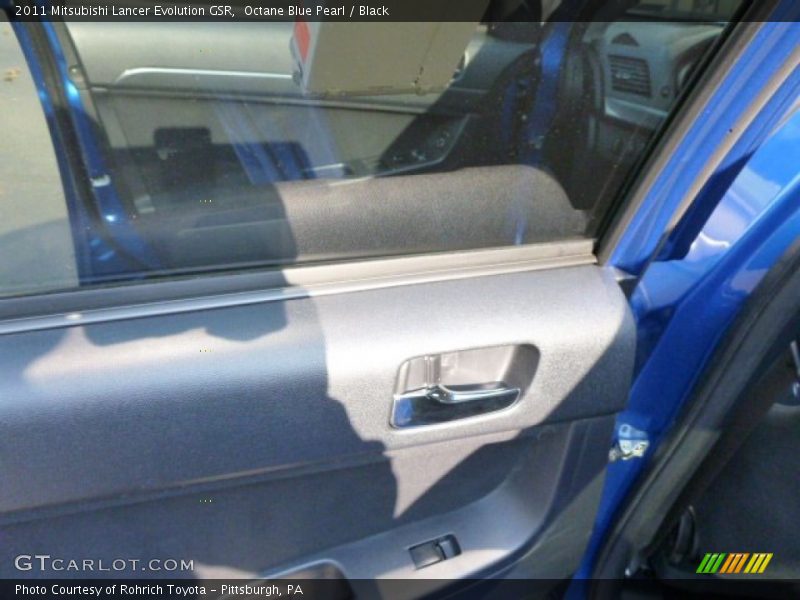 Octane Blue Pearl / Black 2011 Mitsubishi Lancer Evolution GSR
