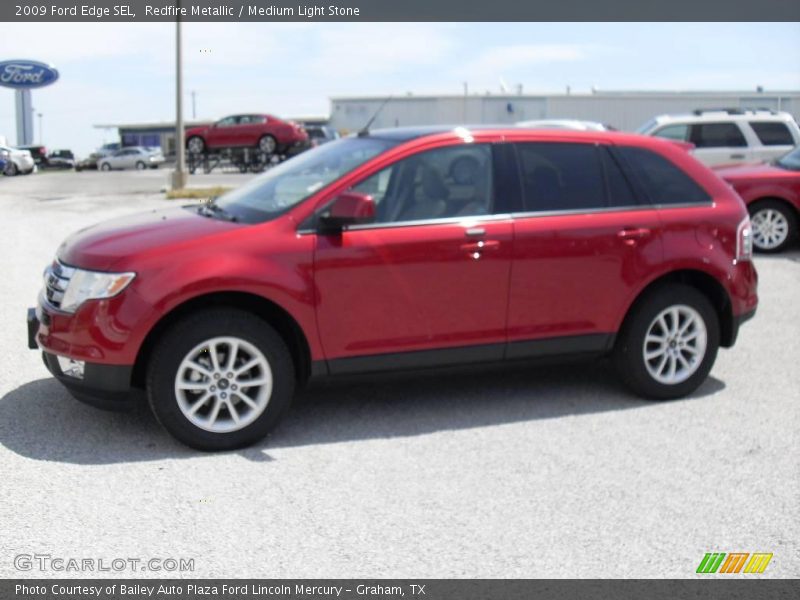 Redfire Metallic / Medium Light Stone 2009 Ford Edge SEL