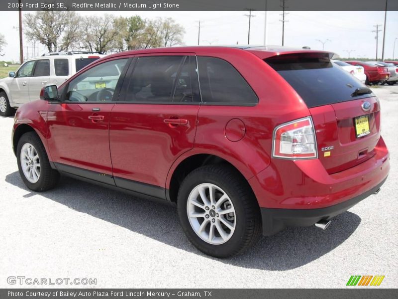 Redfire Metallic / Medium Light Stone 2009 Ford Edge SEL