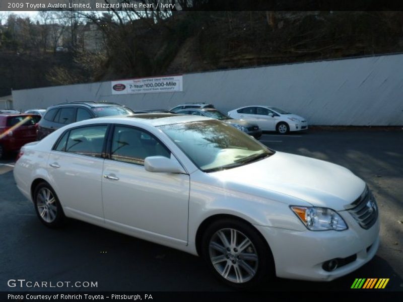 Blizzard White Pearl / Ivory 2009 Toyota Avalon Limited