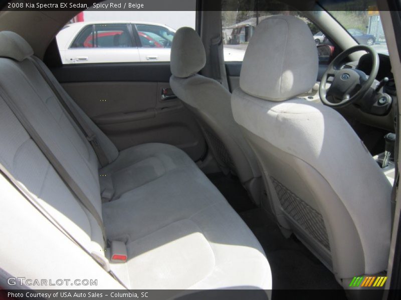 Spicy Red / Beige 2008 Kia Spectra EX Sedan