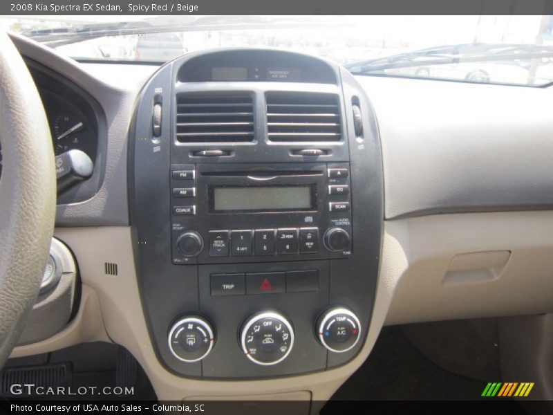 Spicy Red / Beige 2008 Kia Spectra EX Sedan