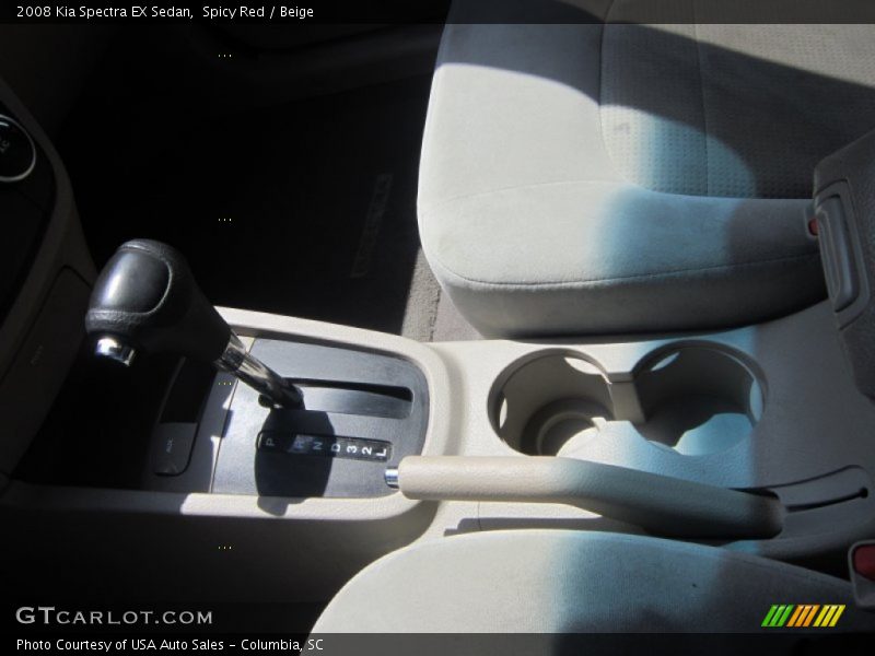 Spicy Red / Beige 2008 Kia Spectra EX Sedan
