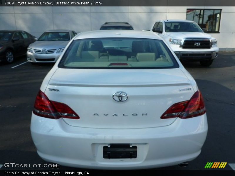 Blizzard White Pearl / Ivory 2009 Toyota Avalon Limited
