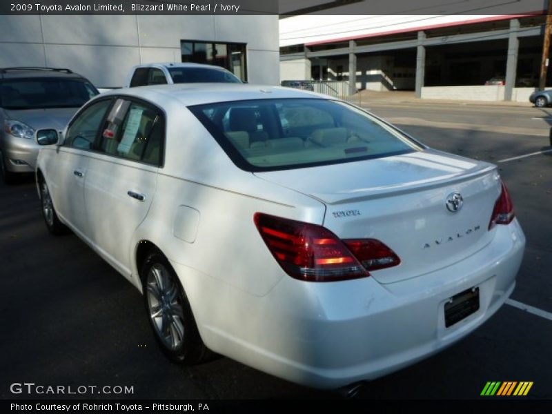 Blizzard White Pearl / Ivory 2009 Toyota Avalon Limited