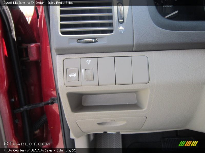 Spicy Red / Beige 2008 Kia Spectra EX Sedan