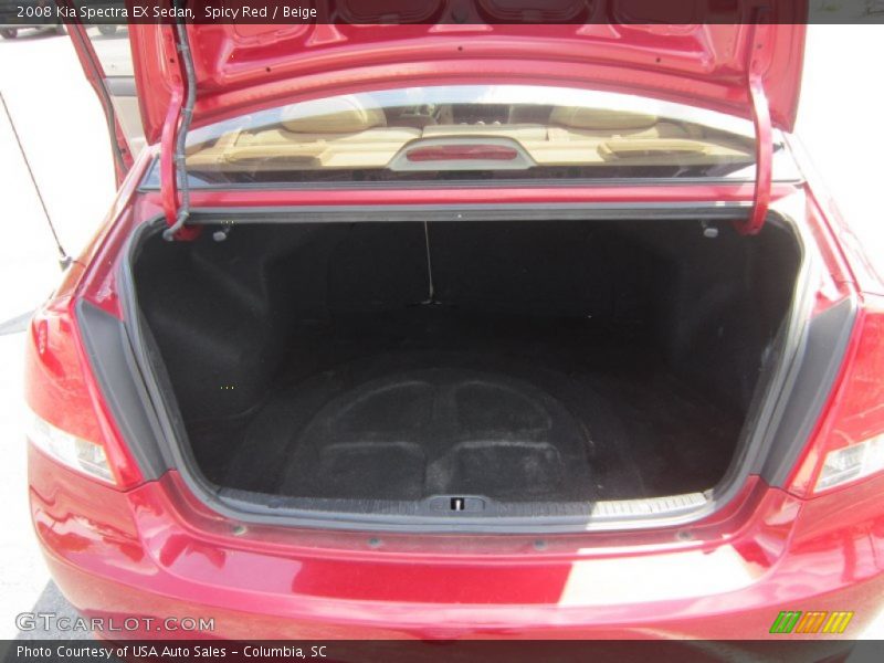 Spicy Red / Beige 2008 Kia Spectra EX Sedan