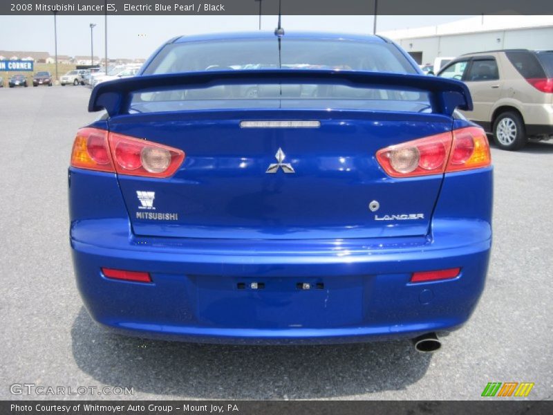 Electric Blue Pearl / Black 2008 Mitsubishi Lancer ES