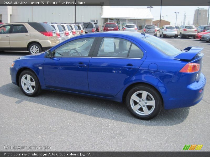 Electric Blue Pearl / Black 2008 Mitsubishi Lancer ES