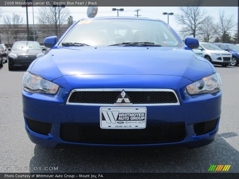 Electric Blue Pearl / Black 2008 Mitsubishi Lancer ES