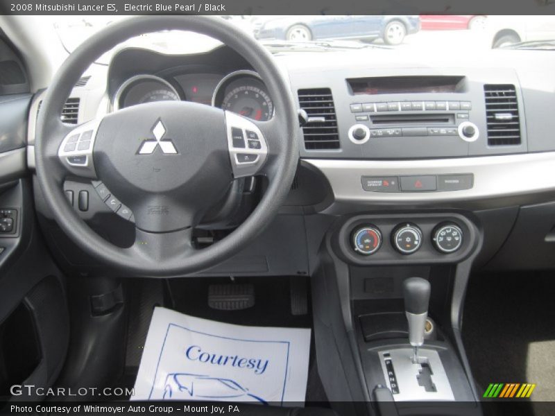 Electric Blue Pearl / Black 2008 Mitsubishi Lancer ES