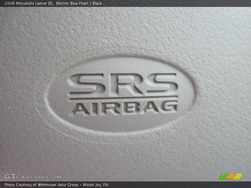 Electric Blue Pearl / Black 2008 Mitsubishi Lancer ES