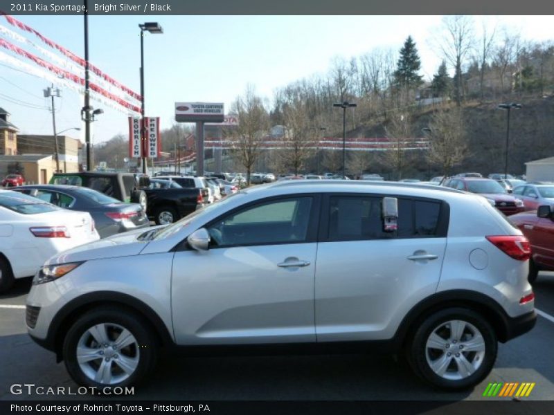 Bright Silver / Black 2011 Kia Sportage
