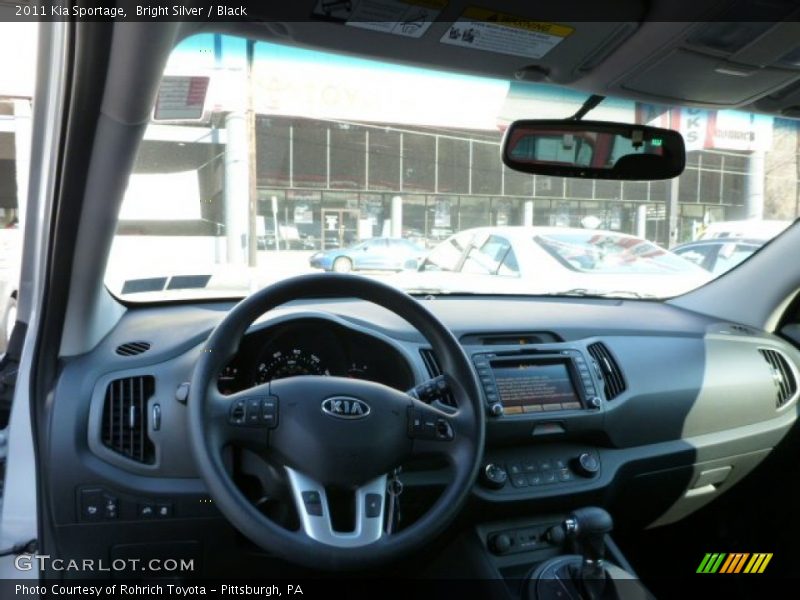 Bright Silver / Black 2011 Kia Sportage