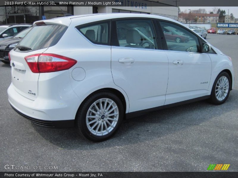 White Platinum / Medium Light Stone 2013 Ford C-Max Hybrid SEL