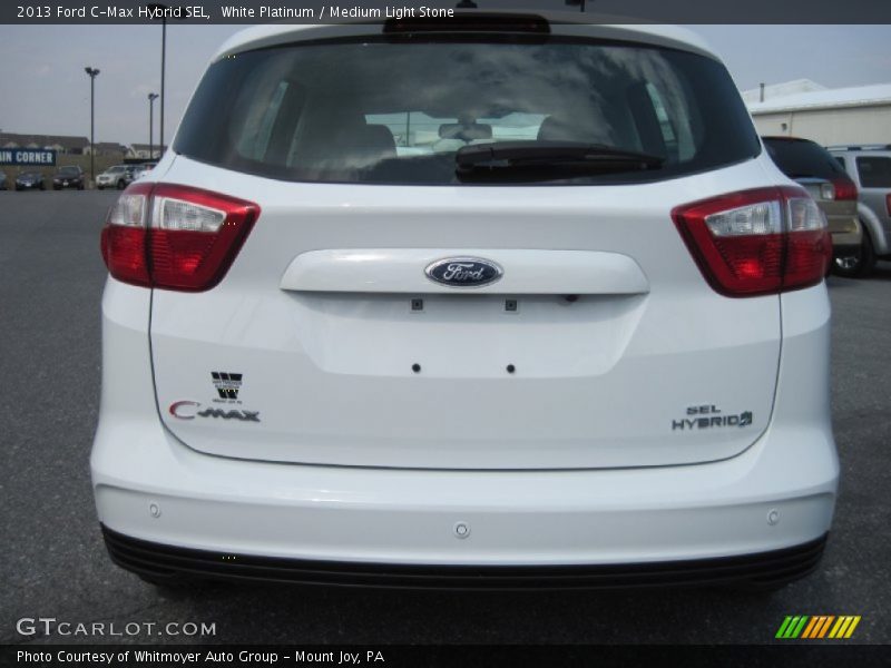 White Platinum / Medium Light Stone 2013 Ford C-Max Hybrid SEL