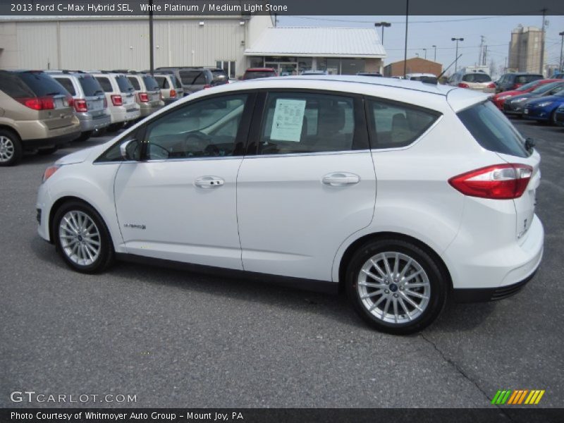 White Platinum / Medium Light Stone 2013 Ford C-Max Hybrid SEL
