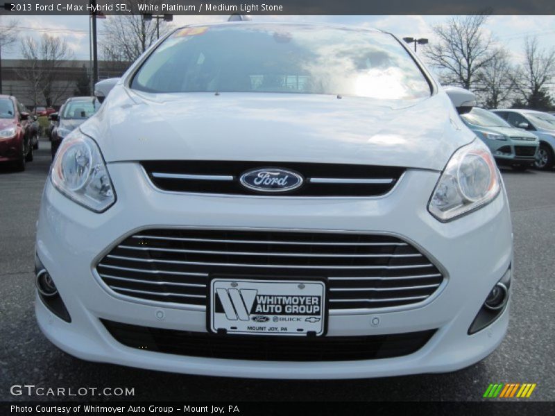 White Platinum / Medium Light Stone 2013 Ford C-Max Hybrid SEL