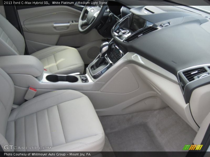 White Platinum / Medium Light Stone 2013 Ford C-Max Hybrid SEL