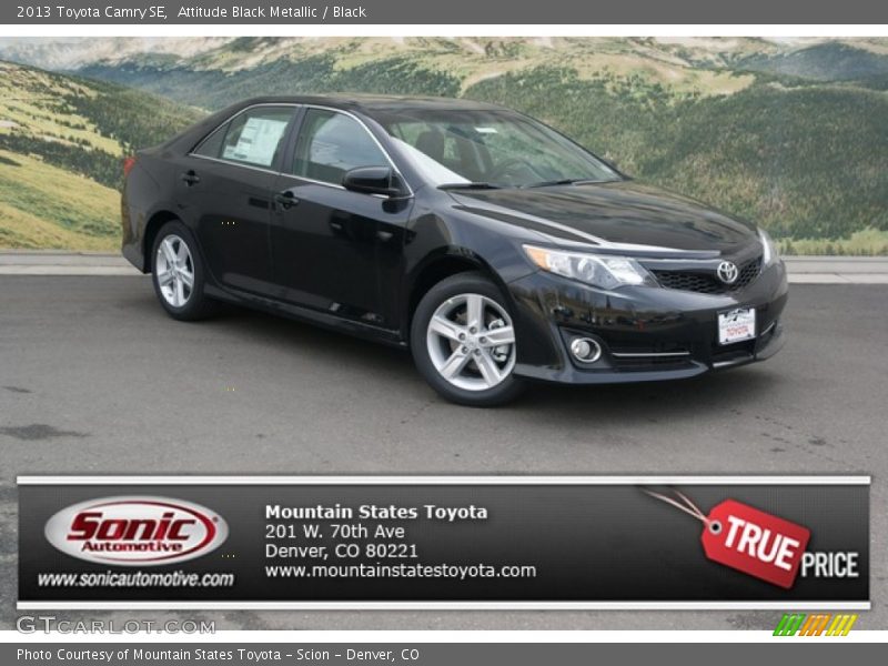 Attitude Black Metallic / Black 2013 Toyota Camry SE
