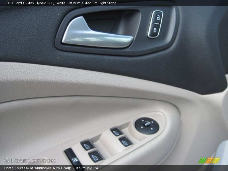 White Platinum / Medium Light Stone 2013 Ford C-Max Hybrid SEL