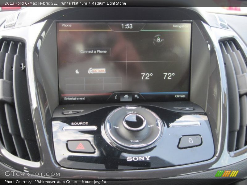 White Platinum / Medium Light Stone 2013 Ford C-Max Hybrid SEL
