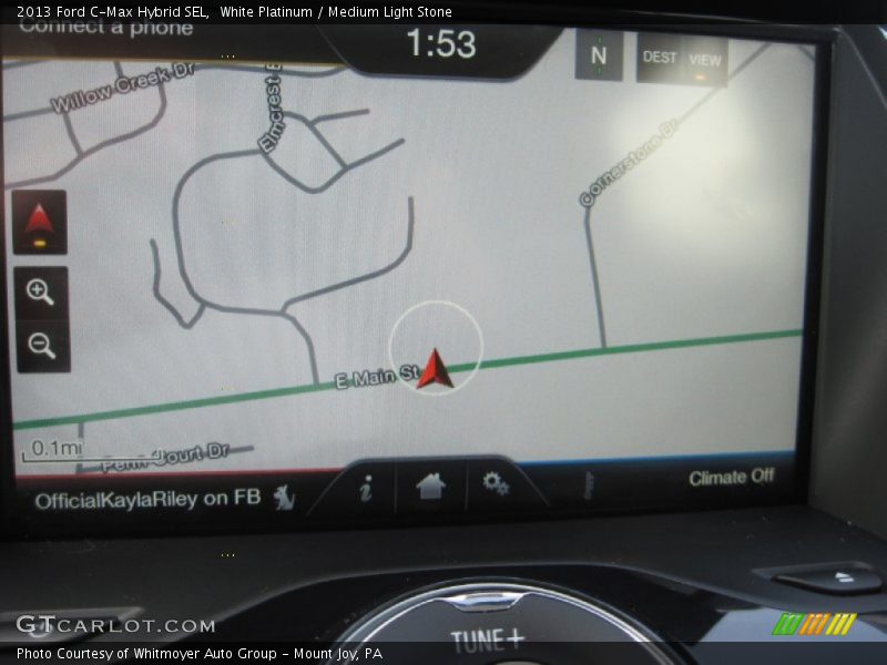White Platinum / Medium Light Stone 2013 Ford C-Max Hybrid SEL