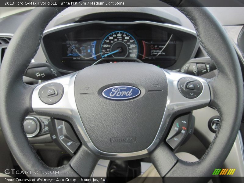 White Platinum / Medium Light Stone 2013 Ford C-Max Hybrid SEL