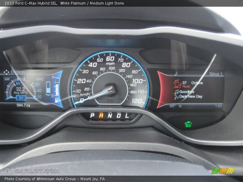 White Platinum / Medium Light Stone 2013 Ford C-Max Hybrid SEL
