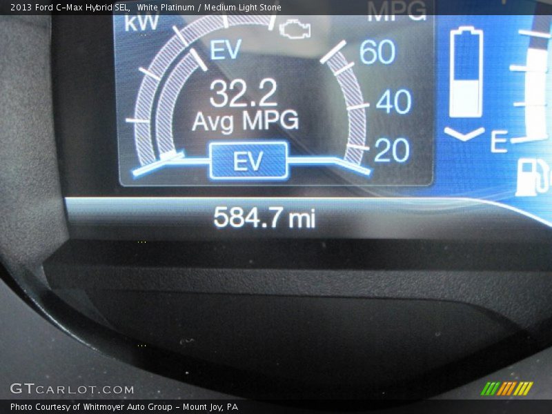 White Platinum / Medium Light Stone 2013 Ford C-Max Hybrid SEL