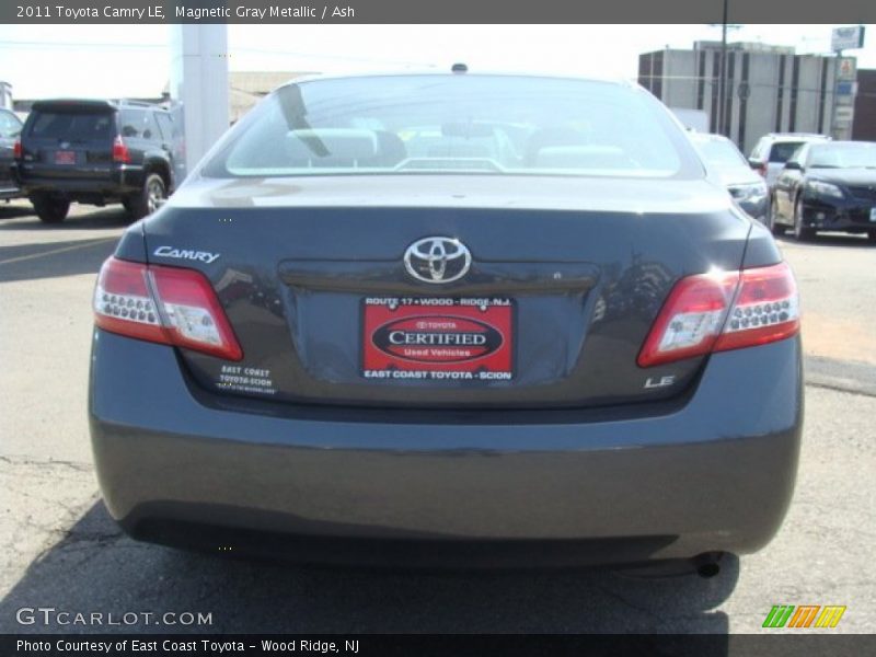 Magnetic Gray Metallic / Ash 2011 Toyota Camry LE