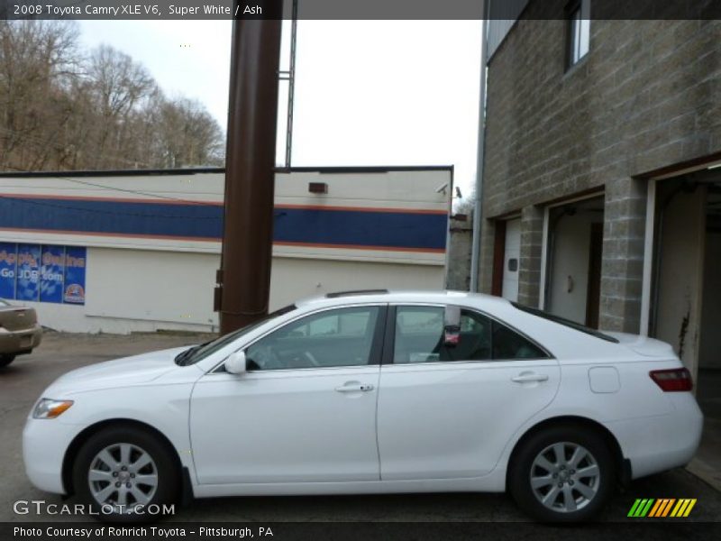 Super White / Ash 2008 Toyota Camry XLE V6